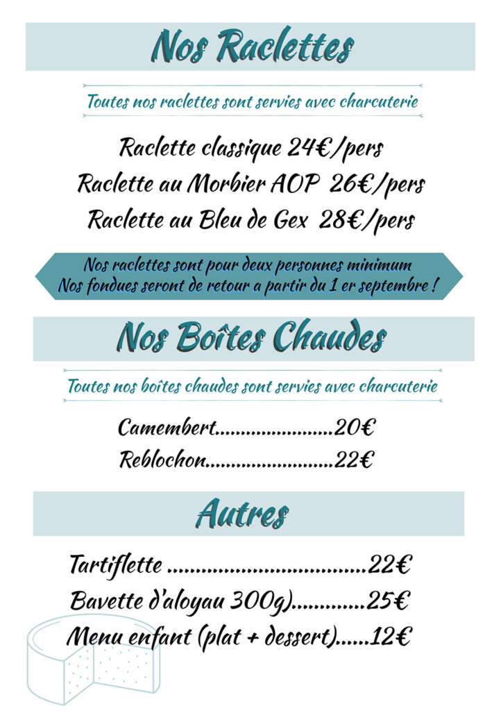 Nos fondues - Restaurant La Petite Brasie Ballancourt sur Essonne